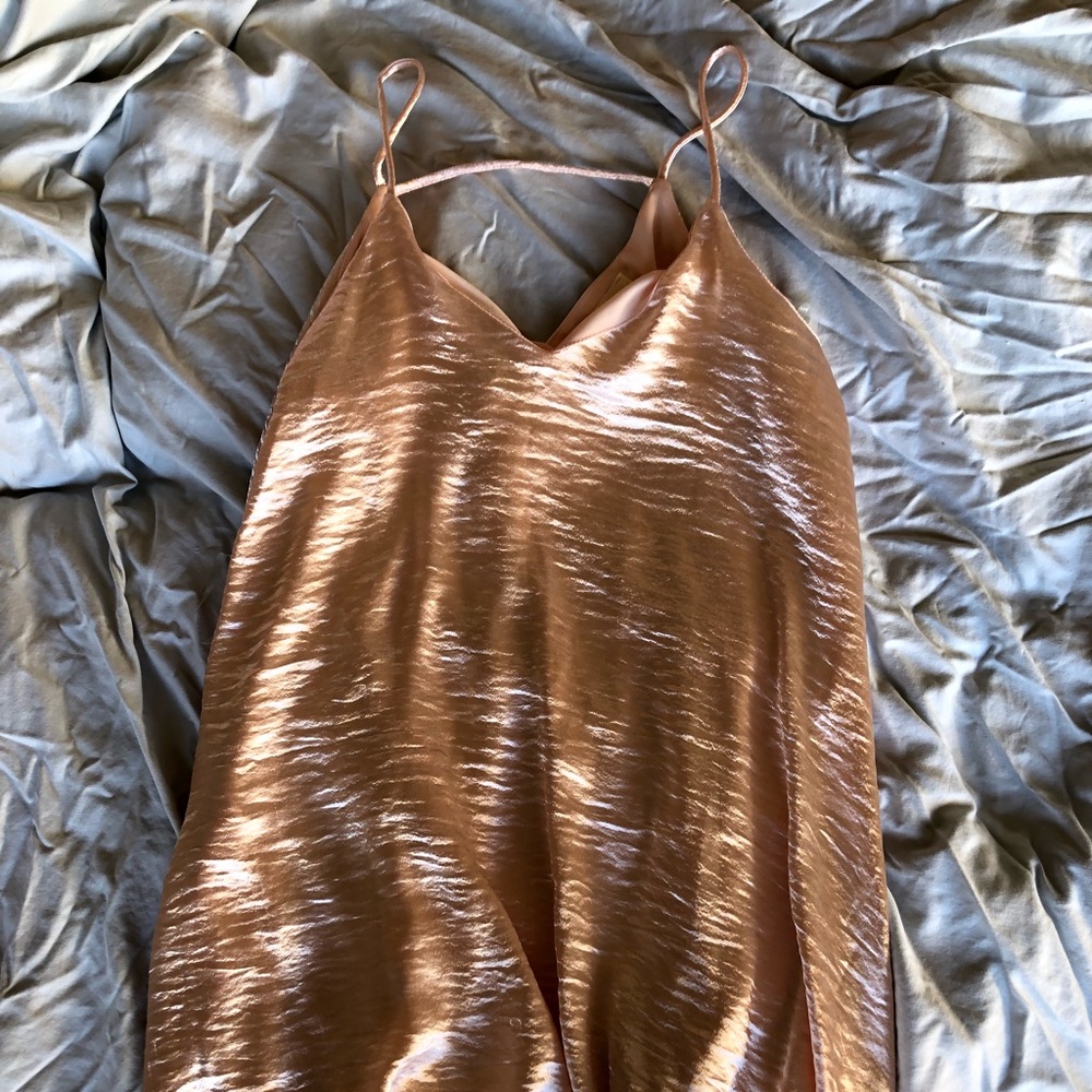 Peach Love Shiny Dress